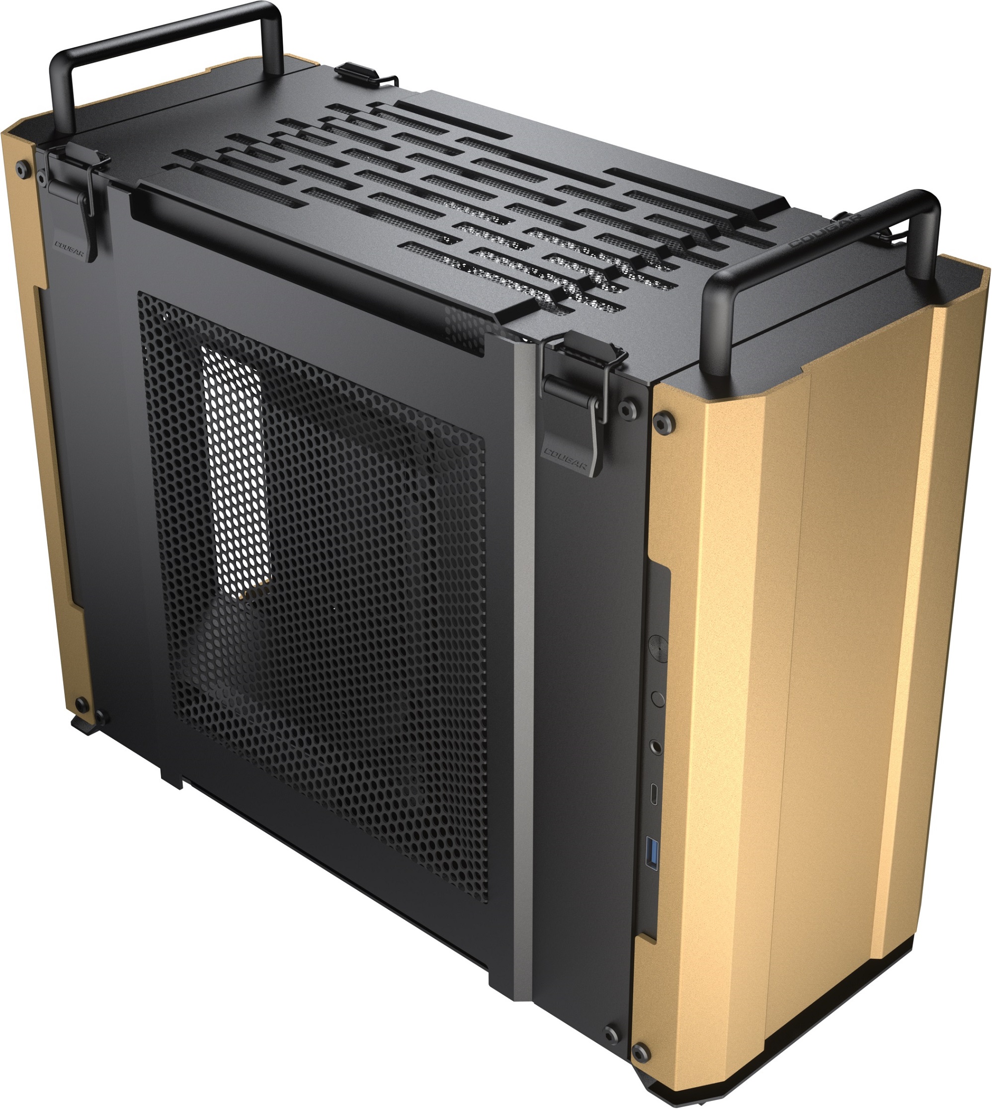 Корпус Cougar DUST 2, Desert Sand, без БП, Mini-ITX