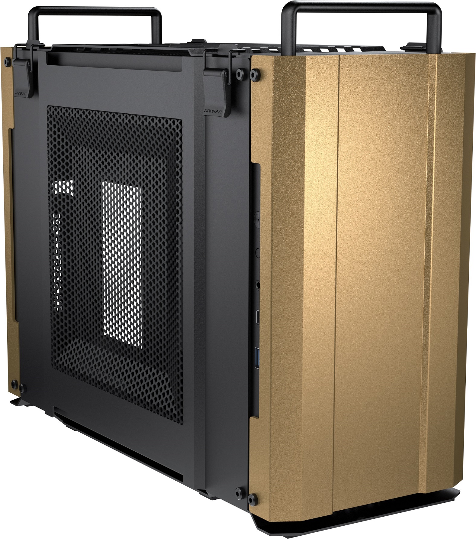 Корпус Cougar DUST 2, Desert Sand, без БП, Mini-ITX