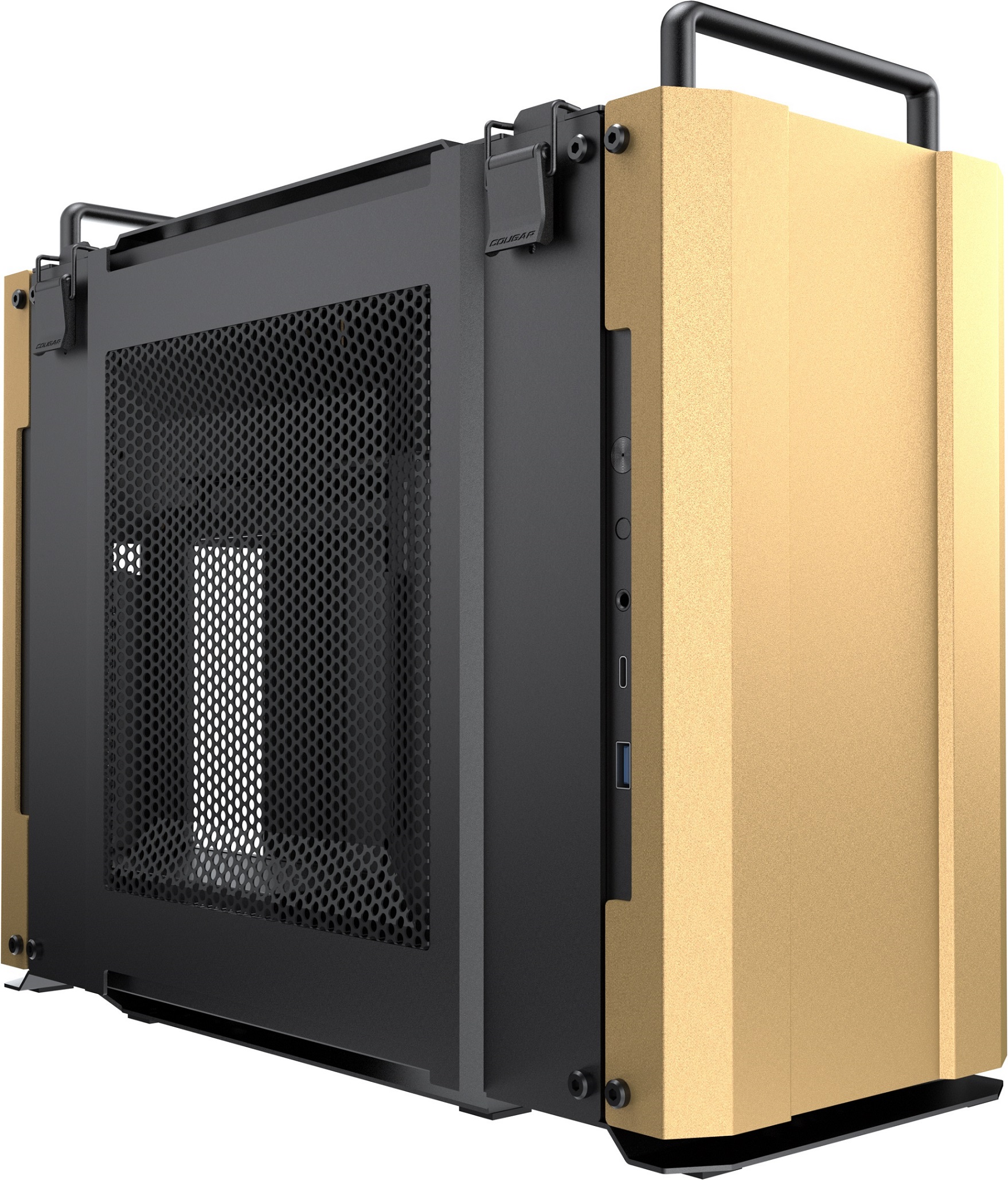 Корпус Cougar DUST 2, Desert Sand, без БП, Mini-ITX