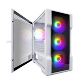 Корпус 1STPLAYER TRILOBITE T3-G White / mATX, TG / 4x 120mm LED fans inc. / T3-G-WH-4F1-W