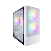 Корпус 1STPLAYER FIREBASE X4-M White / mATX / 1x120mm & 2x140mm FRGB fans / X4-M-WH-2F1P-W-1F1-W