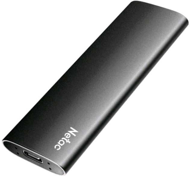Внешний накопитель SSD Netac Z SLIM 500GB USB 3.2 Gen 2 Type-C NT01ZSLIM-500G-32BK Black