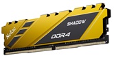 Модуль памяти DDR4 Netac Shadow 8GB 3600MHz CL18 1.35V / NTSDD4P36SP-08Y / Yellow / with radiator