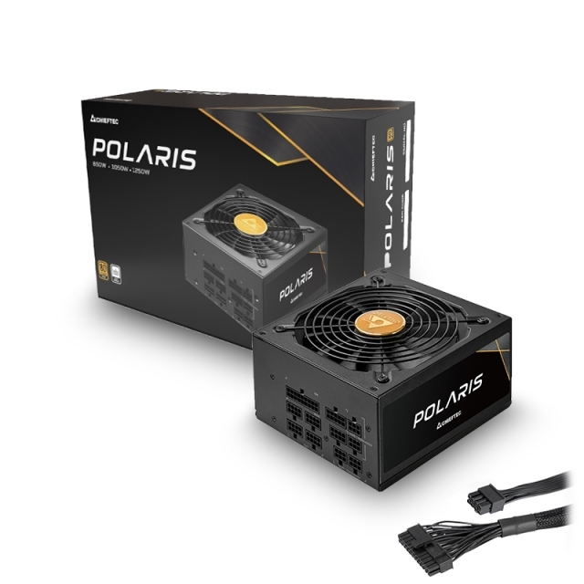 Блок питания Chieftec Polaris PPS-1250FC (ATX 2.4, 1250W, 80 PLUS GOLD, Active PFC, 140mm fan, Full Cable Management) Retail