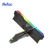 Модуль памяти DDR4 Netac Shadow RGB 16GB (2x8GB) 3200MHz CL16 1.35V / NTSRD4P32DP-16E / Gray / with radiator