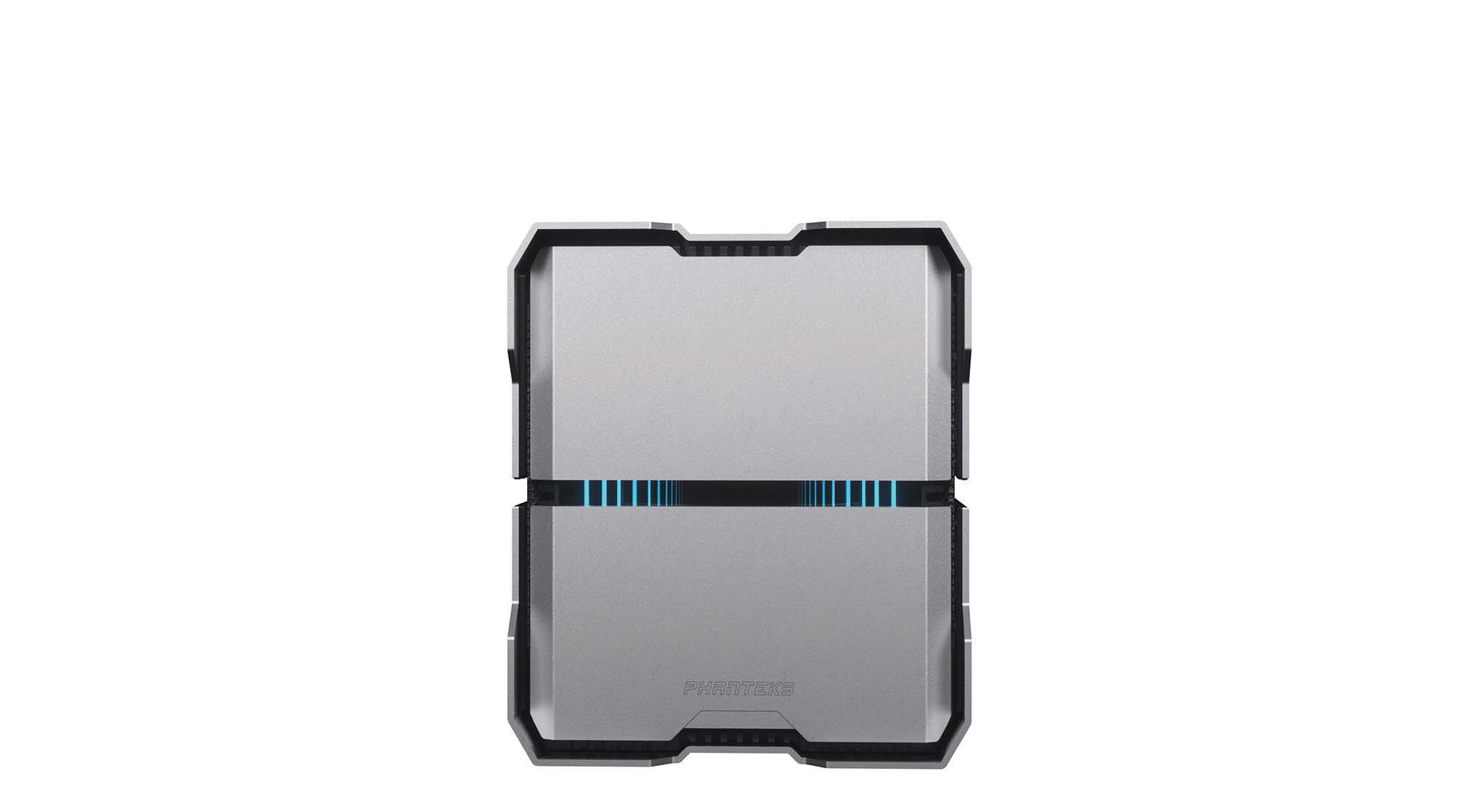 Корпус PHANTEKS Evolv Shift XT Silver / ARGB Lighting / Расширяемый ITX  корпус / PCI-E 4.0x16 /  PH-ES121XT_DGS01_RU
