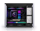 Корпус JONSBO D30 Silver без БП, боковая панель из закаленного стекла, mini-ITX, micro-ATX, серебристый
