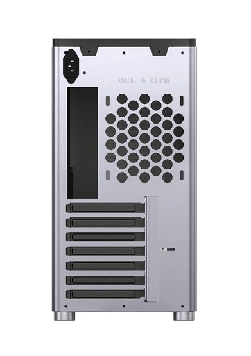 Корпус JONSBO D40 Silver без БП, боковая панель из закаленного стекла, mini-ITX, micro-ATX, ATX, серебристый