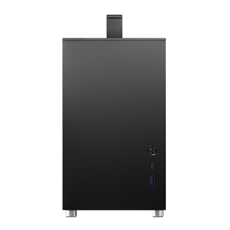 Корпус JONSBO T8 PLUS Black без БП, боковые панели из закаленного стекла, mini-ITX, черный