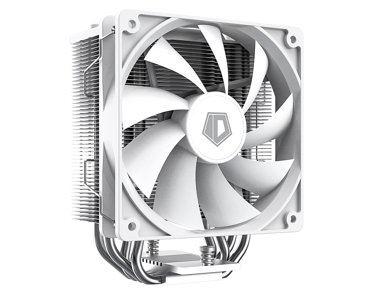 Кулер ID-COOLING SE-214-XT ARGB WHITE LGA1700/1200/115X/AM5/AM4 (16шт/кор, TDP 180W, PWM, 4 тепл.трубки прямого контакта, FAN 120mm, Addressable RGB LED, белый) RET