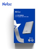 Внешний бокс 2.5 SATA Netac WH12 USB3.0  NT07WH12-30CC слайд алюминиевый корпус, черно- серебристый