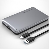 Внешний бокс 2.5 SATA Netac WH12 USB3.0  NT07WH12-30CC слайд алюминиевый корпус, черно- серебристый