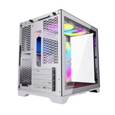 Корпус Powercase Vision Micro, White, Tempered Glass, 4х 120mm 5-color fan, белый, mATX  (CVWM-L4)