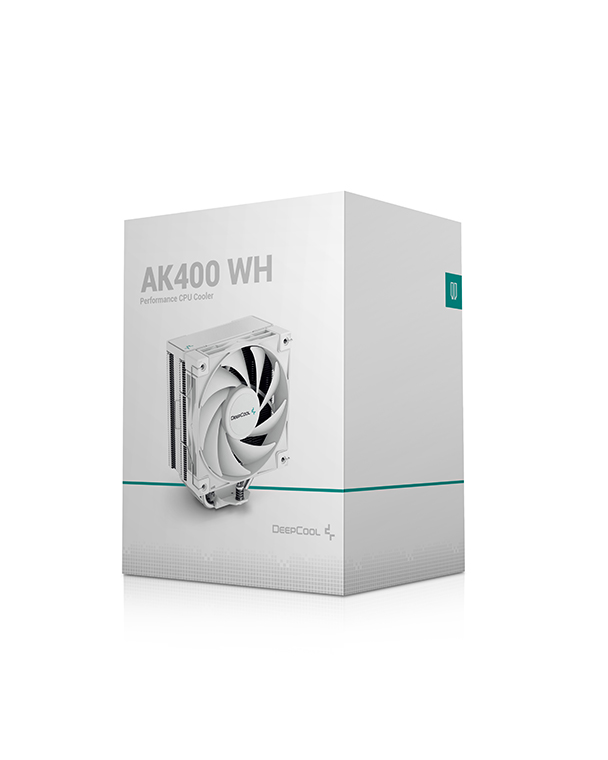 Кулер DEEPCOOL AK400 WH LGA1700/1200/115X/AM5/AM4 (18шт/кор, TDP 260W, PWM, Fan 120mm, 4 тепл. трубки, белый) RET