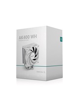 Кулер DEEPCOOL AK400 WH LGA1700/1200/115X/AM5/AM4 (18шт/кор, TDP 220W, PWM, Fan 120mm, 4 тепл. трубки, белый) RET