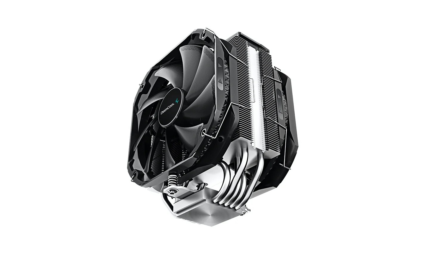 Кулер DEEPCOOL AS500 PLUS LGA20XX/1700/1200/115X/AM5/AM4 (8шт/кор, TDP 220W, PWM, ARGB Led, DUAL Fan 140mm, 5 тепл. трубок ) RET