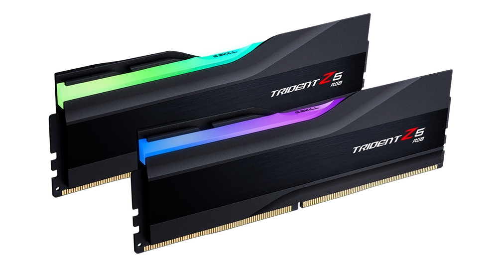 Модуль памяти DDR5 G.SKILL TRIDENT Z5 RGB 32GB (2x16GB) 6400MHz CL32 (32-39-39-102) 1.4V / F5-6400J3239G16GX2-TZ5RK / Black