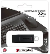 Накопитель Flash USB3.2 drive KINGSTON Data Traveler Exodia 32Gb RET Black + White [DTX/32GB]