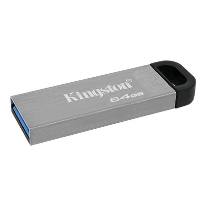 Накопитель Flash USB3.2 drive KINGSTON Data Traveler Kyson 64Gb RET металлический корпус [DTKN/64GB]