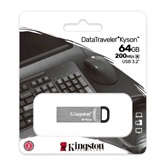 Накопитель Flash USB3.2 drive KINGSTON Data Traveler Kyson 64Gb RET металлический корпус [DTKN/64GB]