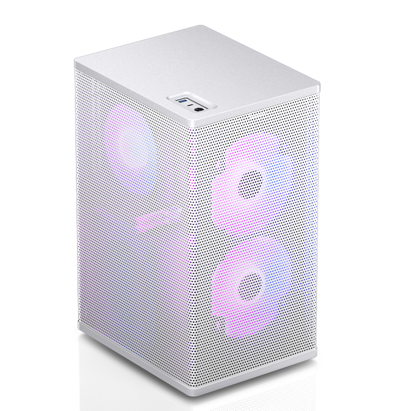 Корпус JONSBO VR3 White без БП, mini-ITX, белый