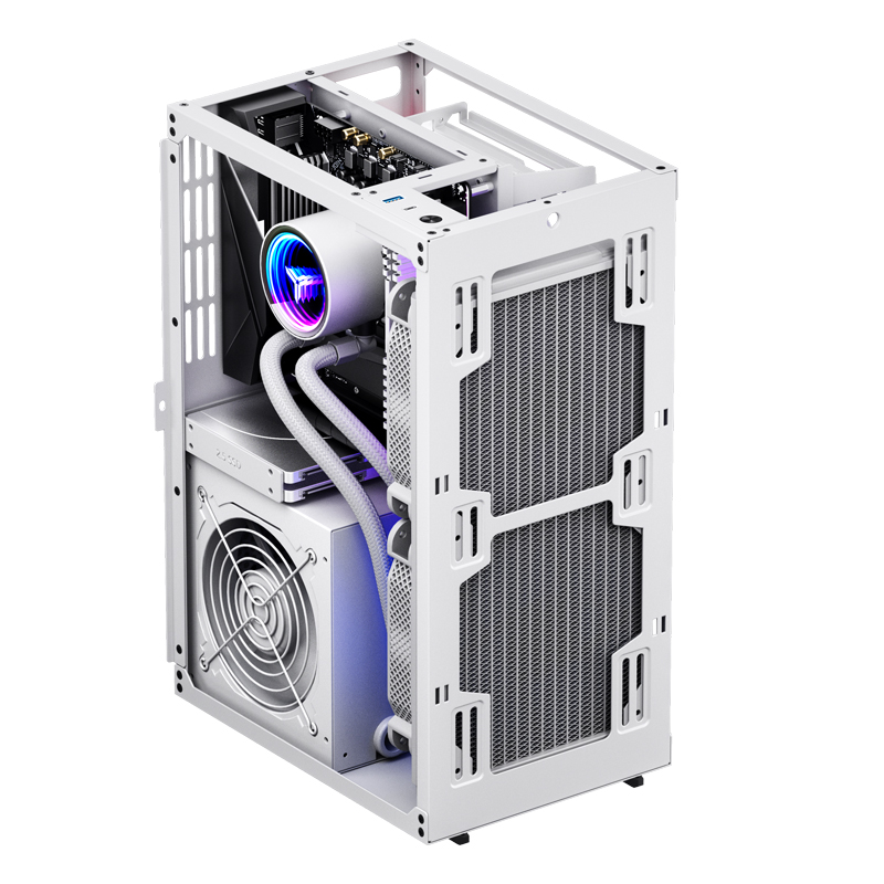 Корпус JONSBO VR3 White без БП, mini-ITX, белый