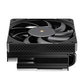 Кулер JONSBO HX6200D Black низкопрофильный 63mm LGA1700/1200/115X/AM4 (18шт/кор, TDP 200W, PWM, 120mm Black Fan, 6 тепловых трубок, медная база, 4-pin) Retail