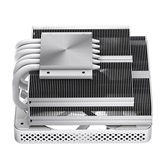 Кулер JONSBO HX6200D White низкопрофильный 63mm LGA1700/1200/115X/AM4 (18шт/кор, TDP 200W, PWM, 120mm ARGB Fan, 6 тепловых трубок, медная база, белый, 4-pin) Retail