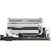 Кулер JONSBO HX6200D White низкопрофильный 63mm LGA1700/1200/115X/AM5/AM4 (18шт/кор, TDP 200W, PWM, 120mm ARGB Fan, 6 тепловых трубок, медная база, белый, 4-pin) Retail