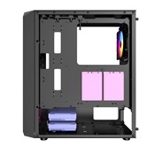 Корпус Powercase Mistral Edge, Tempered Glass, 4x 120mm 5-color fan, чёрный, ATX  (CMIEB-L4)