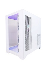 Корпус Powercase Vision White, Tempered Glass, 4х 120mm 5-color fan, белый, ATX  (CVWA-L4)