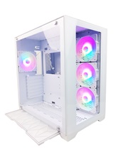 Корпус Powercase Vision White, Tempered Glass, 4х 120mm 5-color fan, белый, ATX  (CVWA-L4)