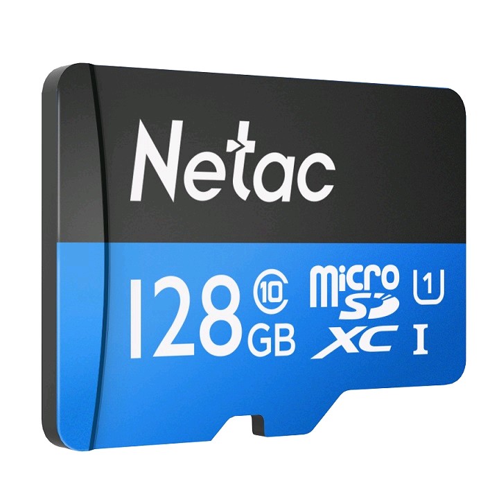 Карта памяти MicroSDXC 128GB  Netac Class 10 UHS-I U1 P500 Standard  [NT02P500STN-128G-S]