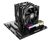 Кулер ID-COOLING SE-207-XT ADVANCED LGA20XX/1700/1200/115X/AM5/AM4 (8шт/кор, TDP 280W, PWM, черный, 7 тепл.трубок + медная база, 2 x FAN 120mm) RET