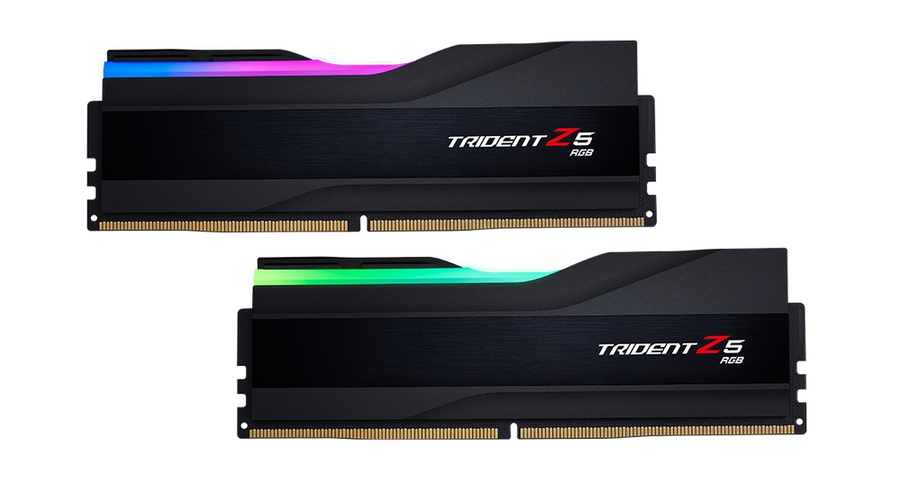 Модуль памяти DDR5 G.SKILL TRIDENT Z5 RGB 64GB (2x32GB) 5600MHz CL30 (30-36-36-89) 1.25V / F5-5600J3036D32GX2-TZ5RK / Black