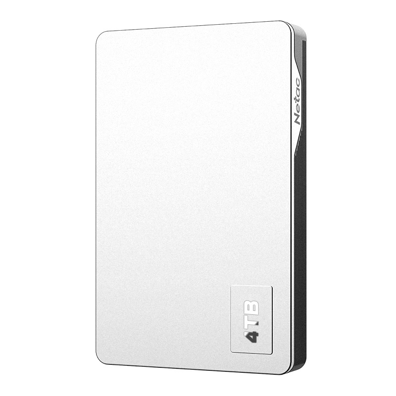 Внешний жесткий диск 2.5" Netac (NT05K338N-004T-30SL) 4Tb K338, micro USB 3.0, серебристый + серый,  корпус пластик + алюминий