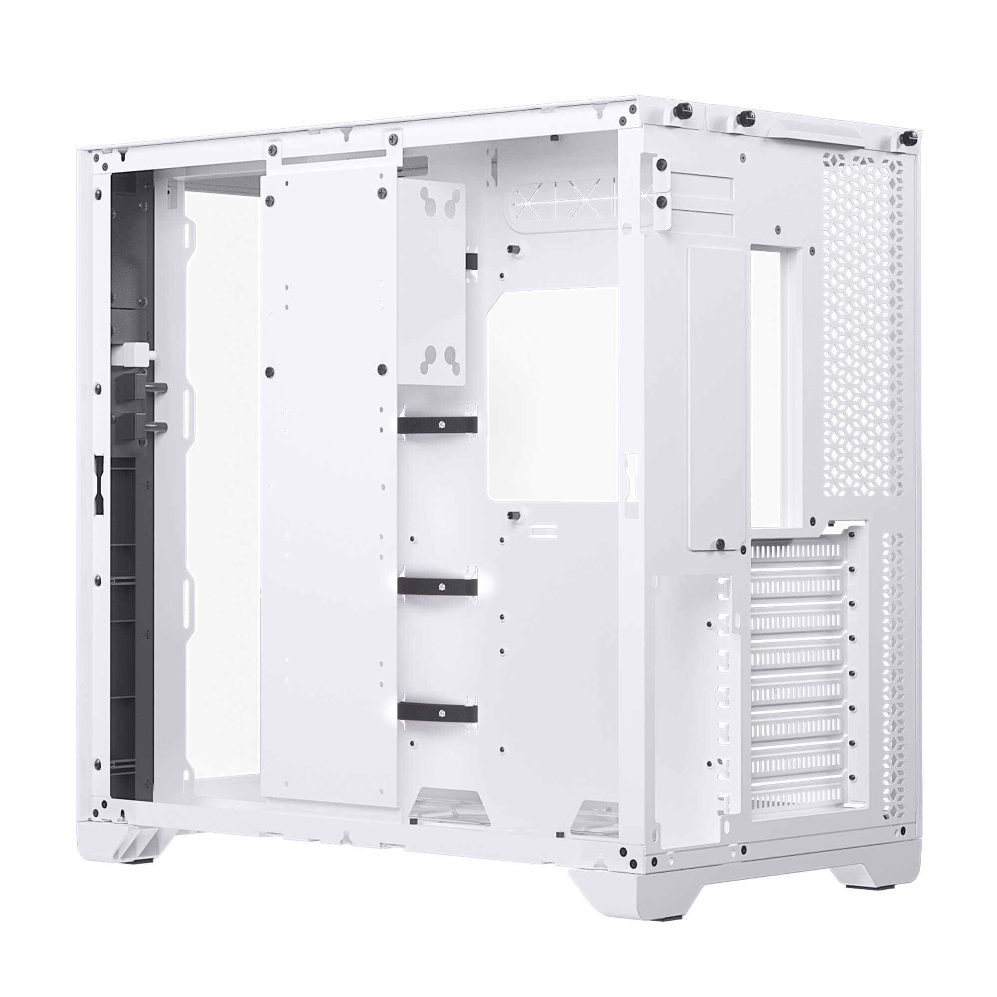 Корпус MagniumGear NEO Qube 2, White, Dual System, ARGB Strip, боковая и передняя панель Tempered Glass, Mid-Tower / MG-NE620Q_DWT02_RU