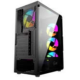 Корпус Powercase Mistral T4B, Tempered Glass, 4x 120mm 5-color fan, чёрный, ATX  (CMITB-L4)