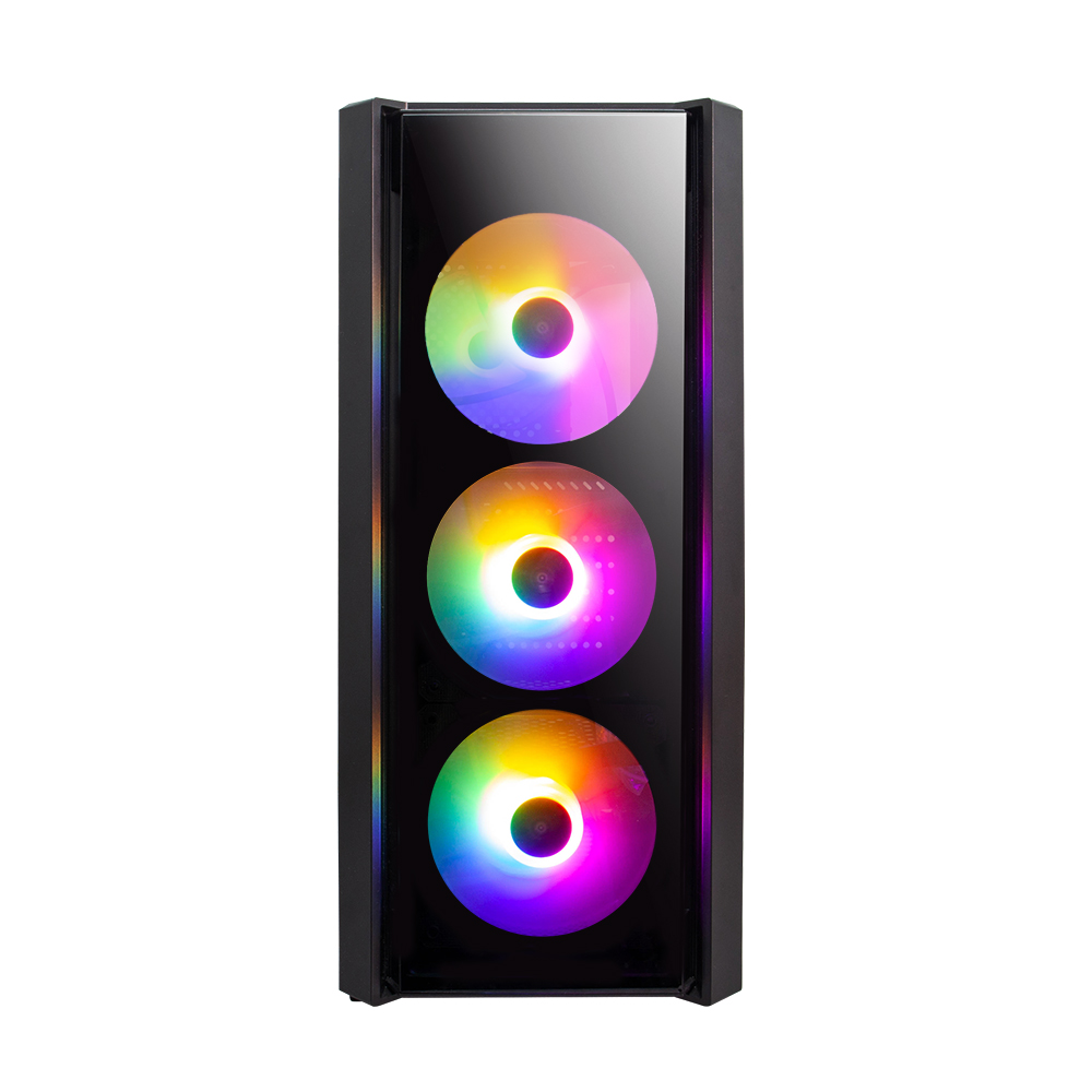 Корпус 1STPLAYER FIRE DANCING V4-G / ATX, TG / 4x120mm LED fans inc. / V4-G-4F1