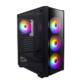 Корпус 1STPLAYER FIRE DANCING V4-G / ATX, TG / 4x120mm LED fans inc. / V4-G-4F1