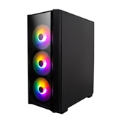 Корпус 1STPLAYER FIRE DANCING V4-G / ATX, TG / 4x120mm LED fans inc. / V4-G-4F1