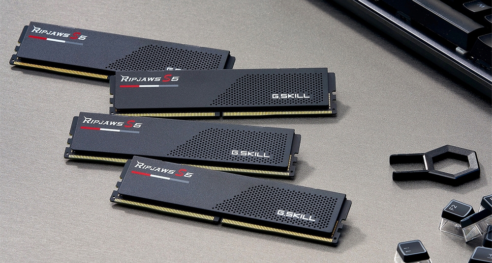 Модуль памяти DDR5 G.SKILL RIPJAWS S5 64GB (2x32GB) 5600MHz CL28 (28-34-34-89) 1.35V / F5-5600J2834F32GX2-RS5K / Black