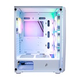 Корпус 1STPLAYER FIREBASE X4 White / ATX, TG / 4x120mm LED fans inc. / X4-WH-4F1-W