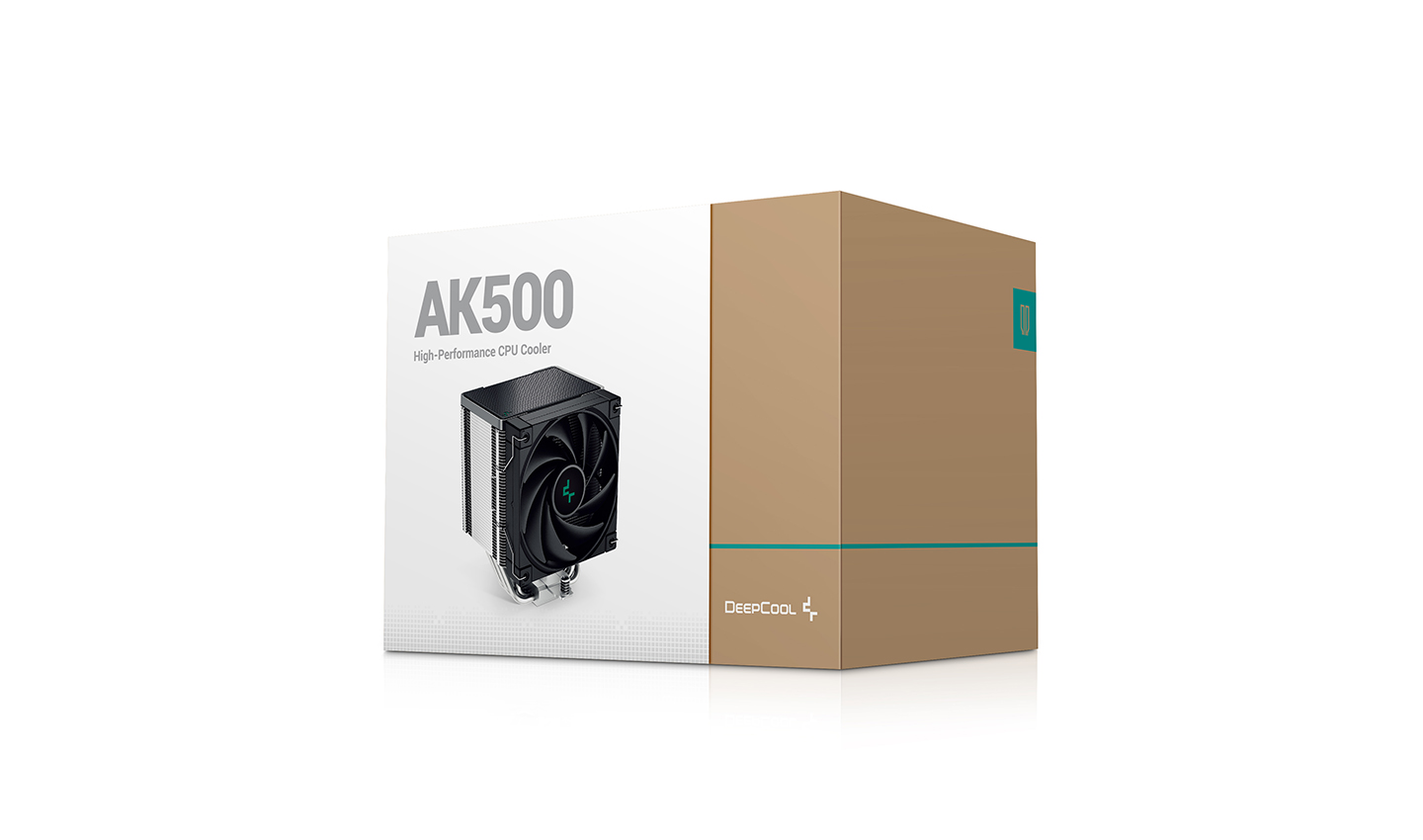 Кулер DEEPCOOL AK500 LGA20XX/1700/1200/115X/AM5/AM4 (9шт/кор, TDP 240W, PWM, Fan 120mm, 5 тепл. трубок, Copper Base, черный) RET