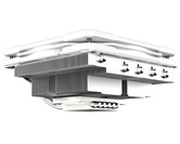 Кулер ID-COOLING IS-55 ARGB WHITE LGA1700/1200/115X/AM5/AM4 низкопрофильный высота 55mm (27шт/кор, TDP 125W, PWM, 5 тепл.трубок + медная база, ARGB FAN 120mm, белый) BOX