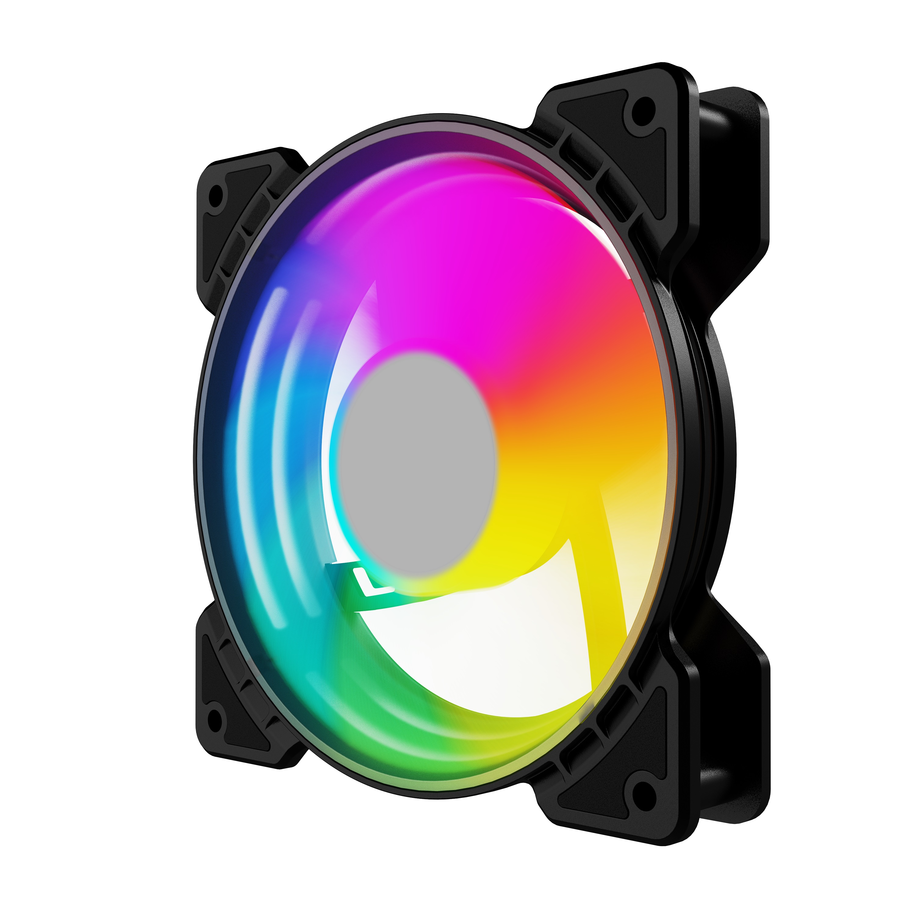 Вентилятор Powercase (M6-14-LED) 5 color LED 140x140x25мм (100шт./кор, Molex, 900±10% об/мин) Bulk