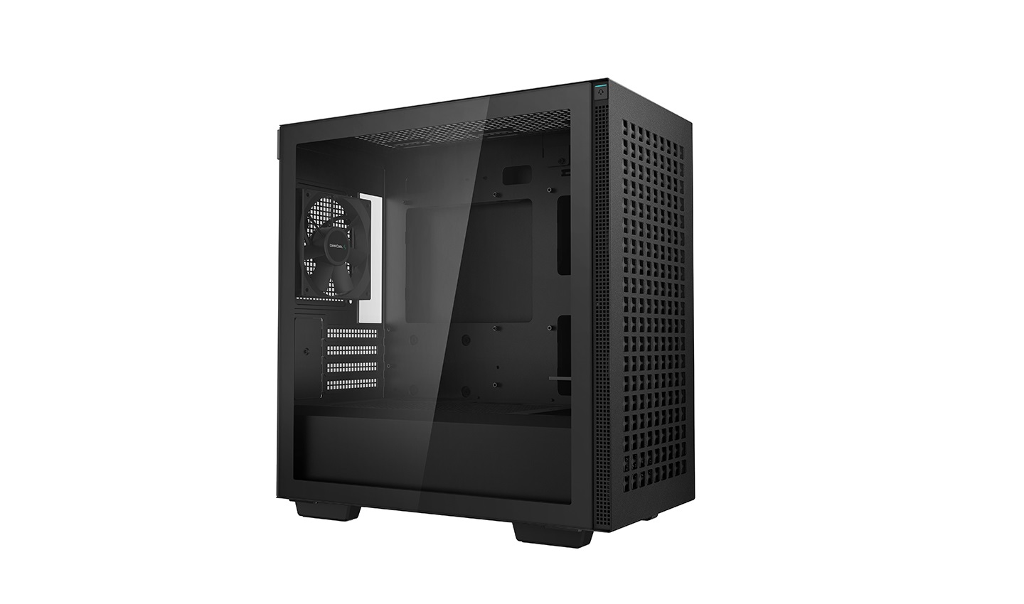 Корпус Deepcool CH370 без БП, боковое окно (закаленное стекло), черный, mATX