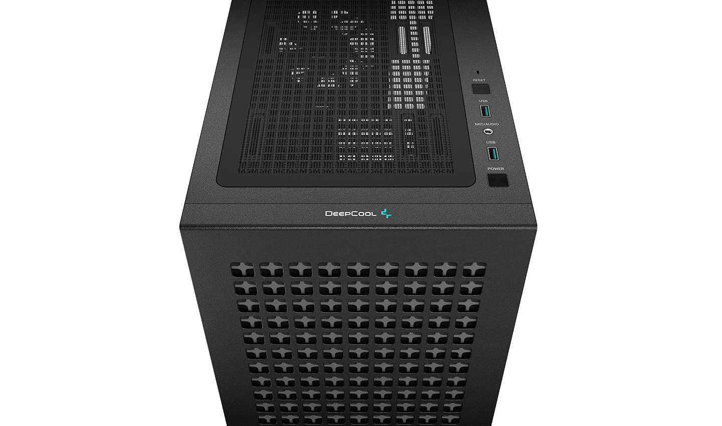 Корпус Deepcool CH370 без БП, боковое окно (закаленное стекло), черный, mATX