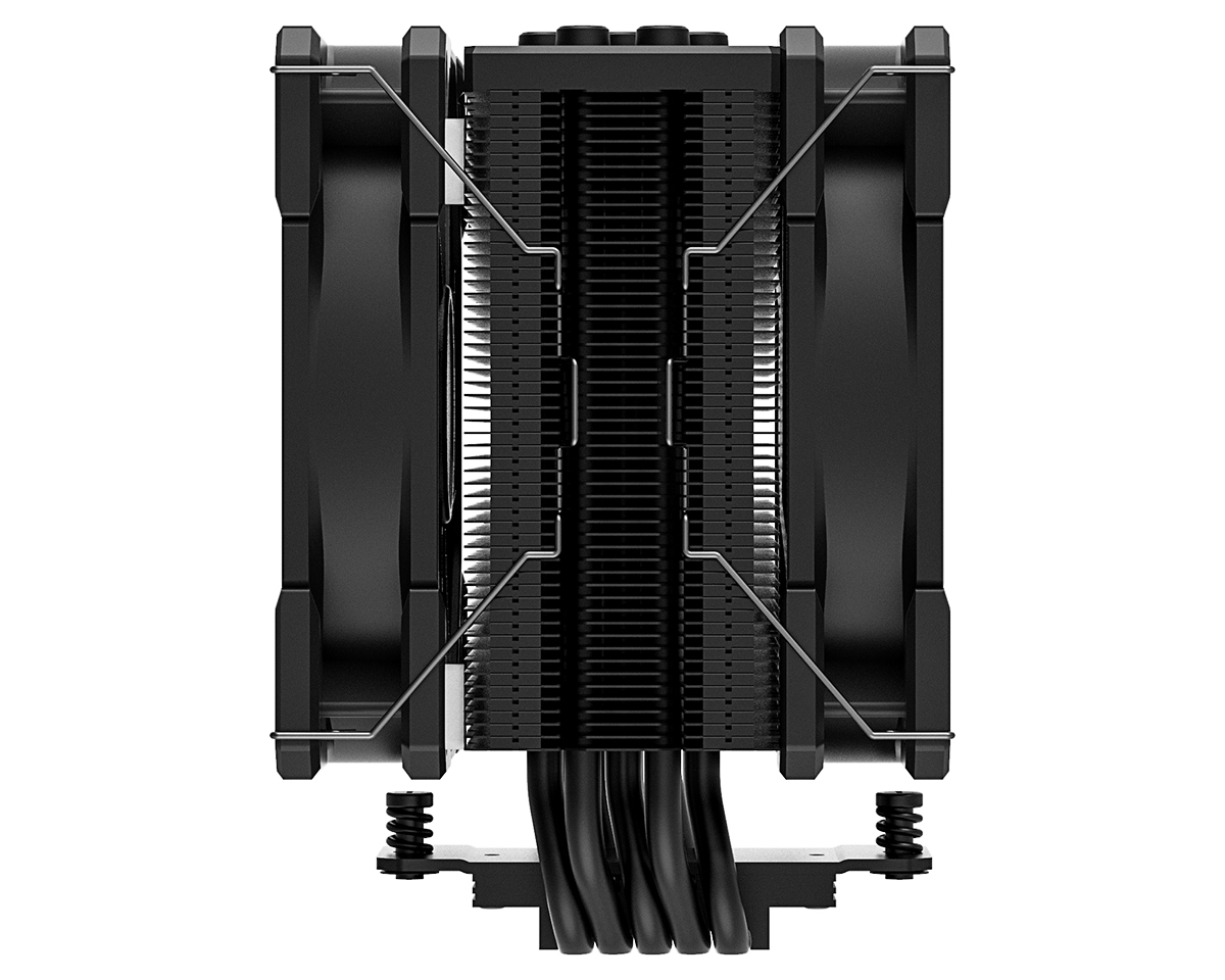 Кулер ID-COOLING SE-225-XT BLACK V2 LGA20XX/1700/1200/115X/AM5/AM4 (10шт/кор, TDP 220W, PWM, 5 тепл.трубок прямого контакта, DUAL FAN 120mm, черный) RET