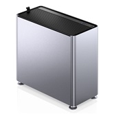 Корпус JONSBO Jonsplus i400-A Silver без БП, mini-ITX, micro-ATX, ATX, серебристый